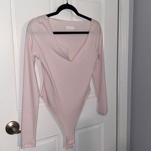 Baby Pink Meshki Longsleeve Summer Bodysuit